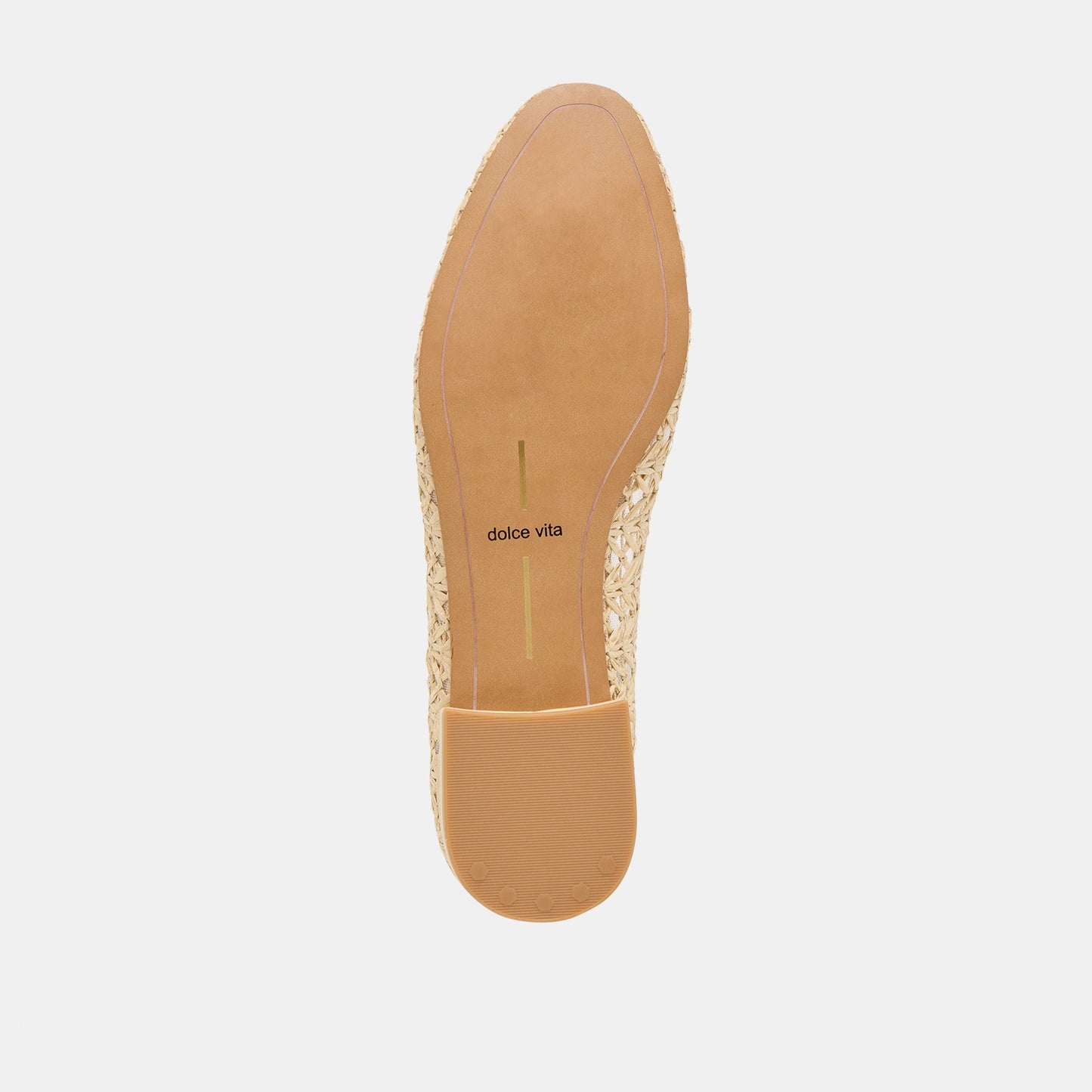 Ulicia Lt Natural Cross Hatch Raffia Ballet Flats Dolce Vita