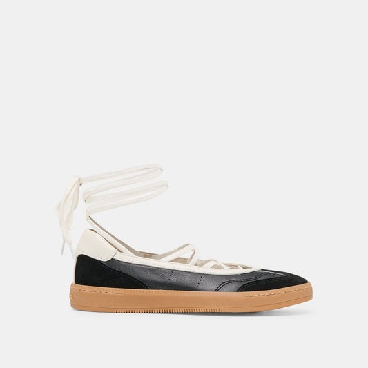Nyomie Black Leather Sneakers Dolce Vita