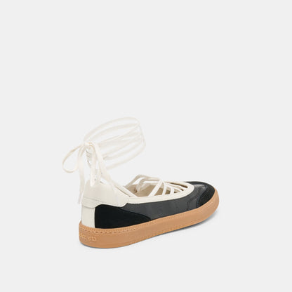 Nyomie Black Leather Sneakers Dolce Vita