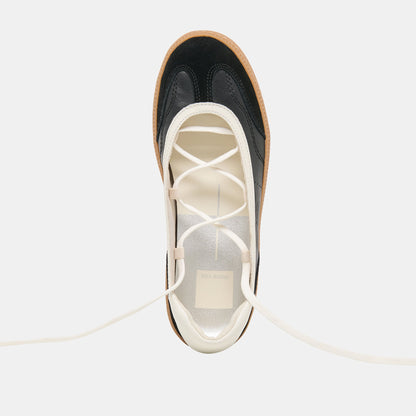 Nyomie Black Leather Sneakers Dolce Vita