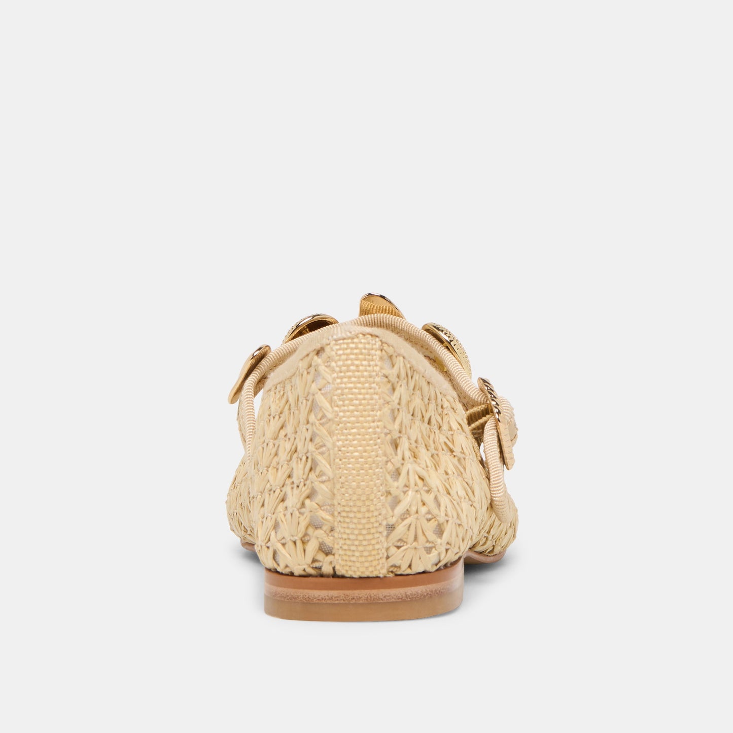 Relan Natural Cross Hatch Raffia Ballet Flats Dolce Vita