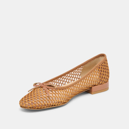 Ulicia Coral Woven Mesh Ballet Flats Dolce Vita