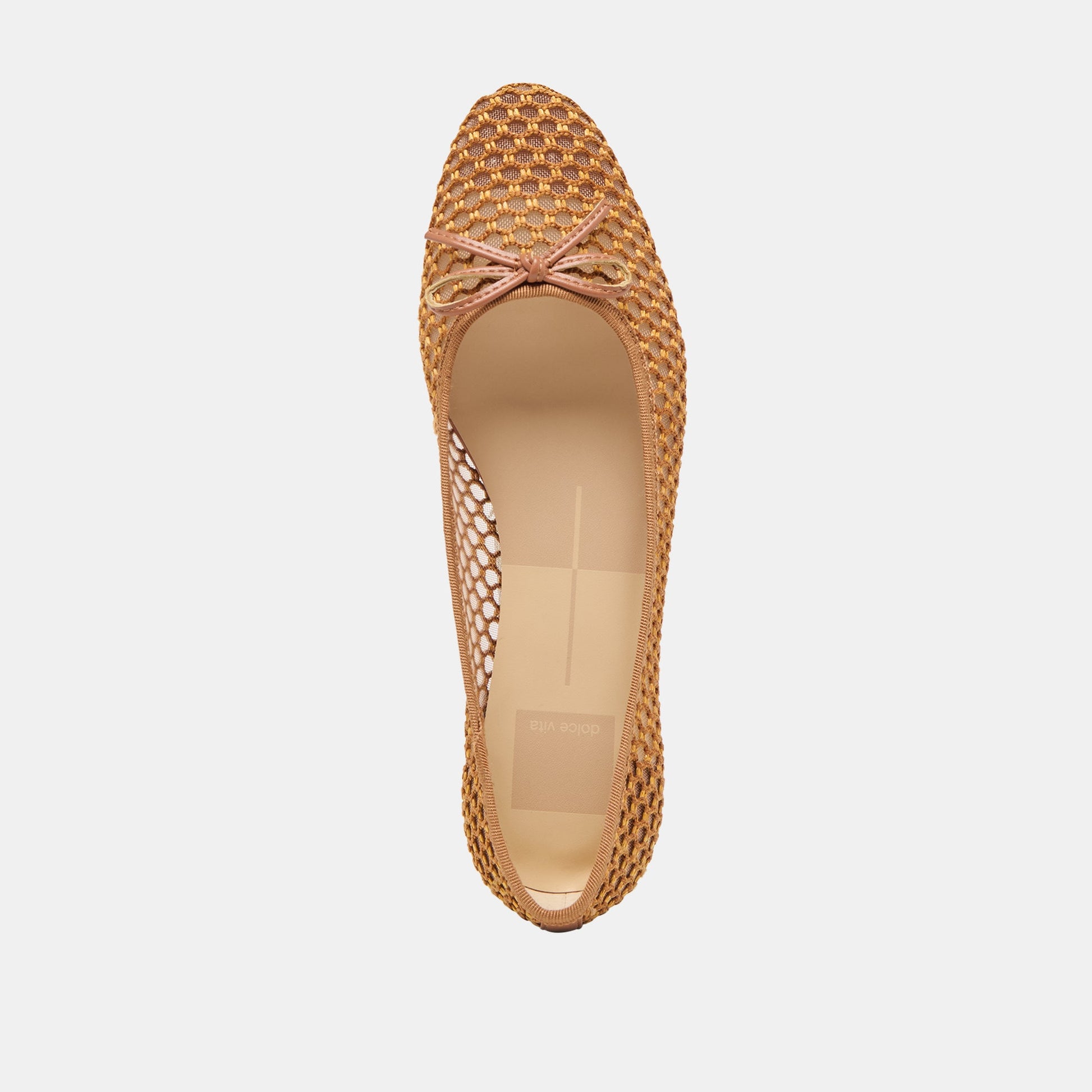 Ulicia Coral Woven Mesh Ballet Flats Dolce Vita