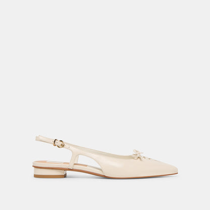 Owana Off White Leather Flats Dolce Vita