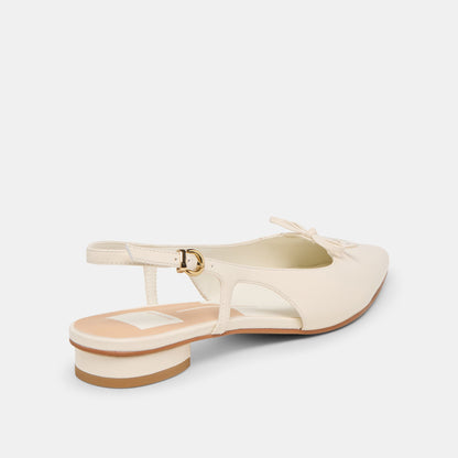 Owana Off White Leather Flats Dolce Vita