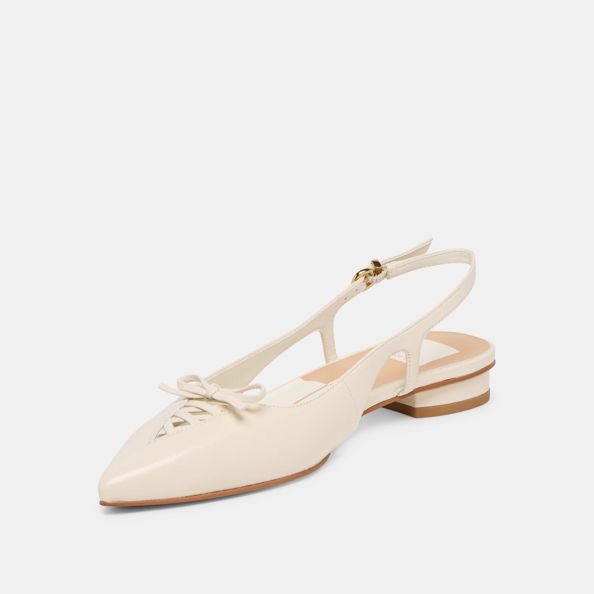 Owana Off White Leather Flats Dolce Vita