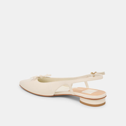 Owana Off White Leather Flats Dolce Vita