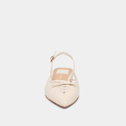 Owana Off White Leather Flats Dolce Vita