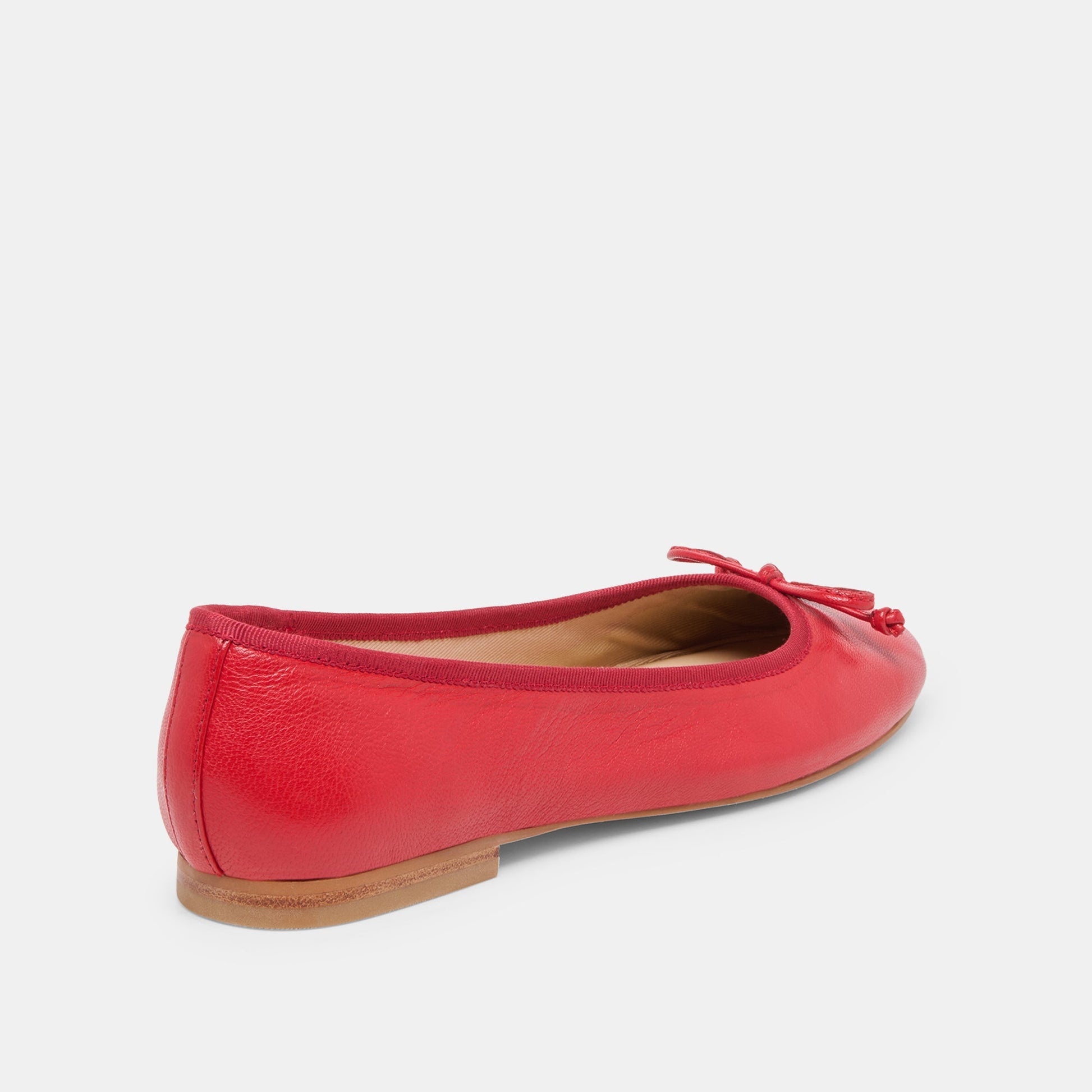 Ritla Cherry Leather Ballet Flats Dolce Vita