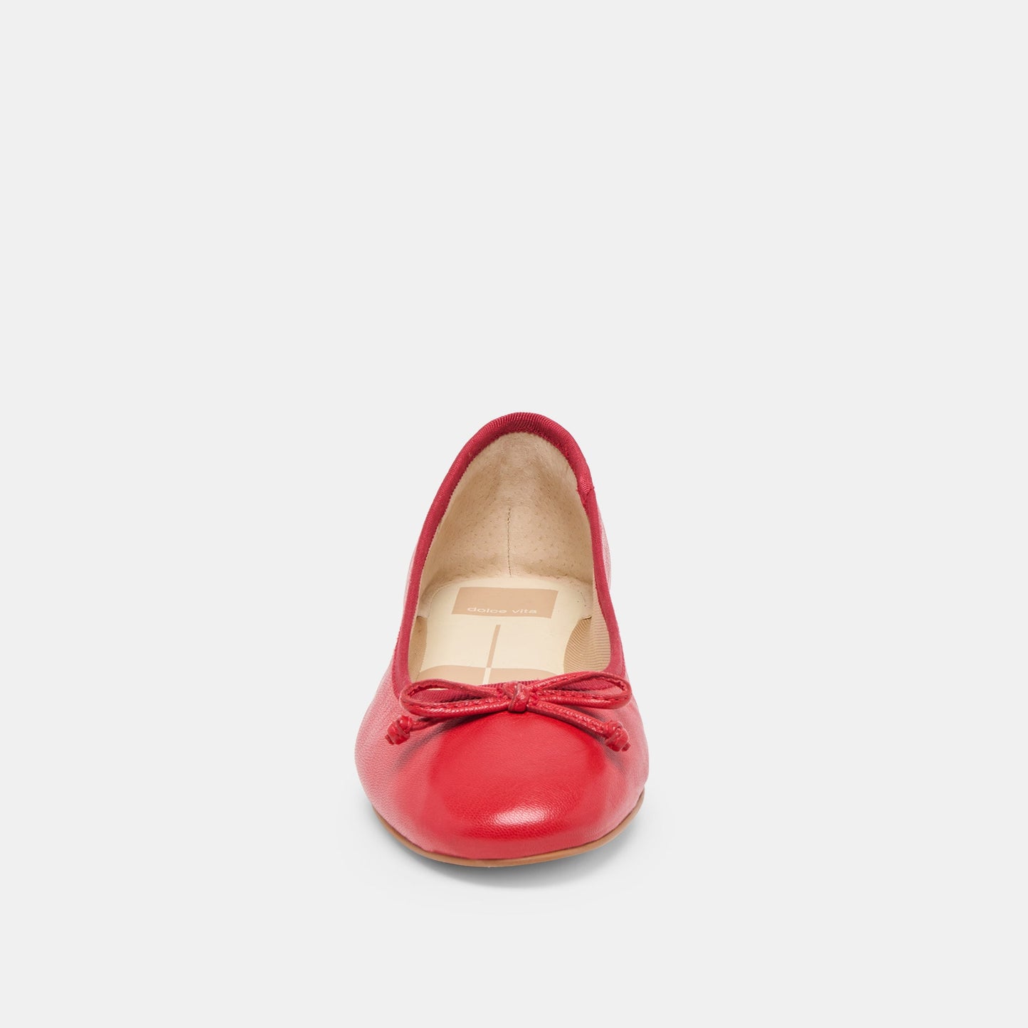 Ritla Cherry Leather Ballet Flats Dolce Vita