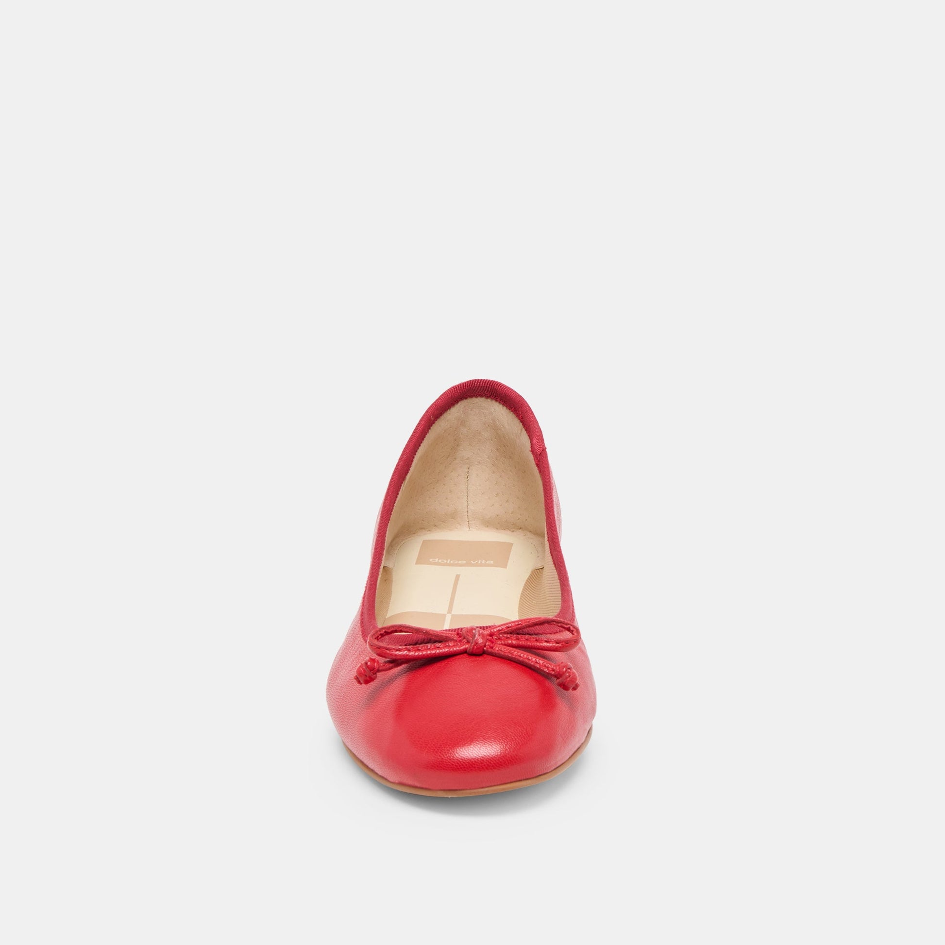 Ritla Cherry Leather Ballet Flats Dolce Vita