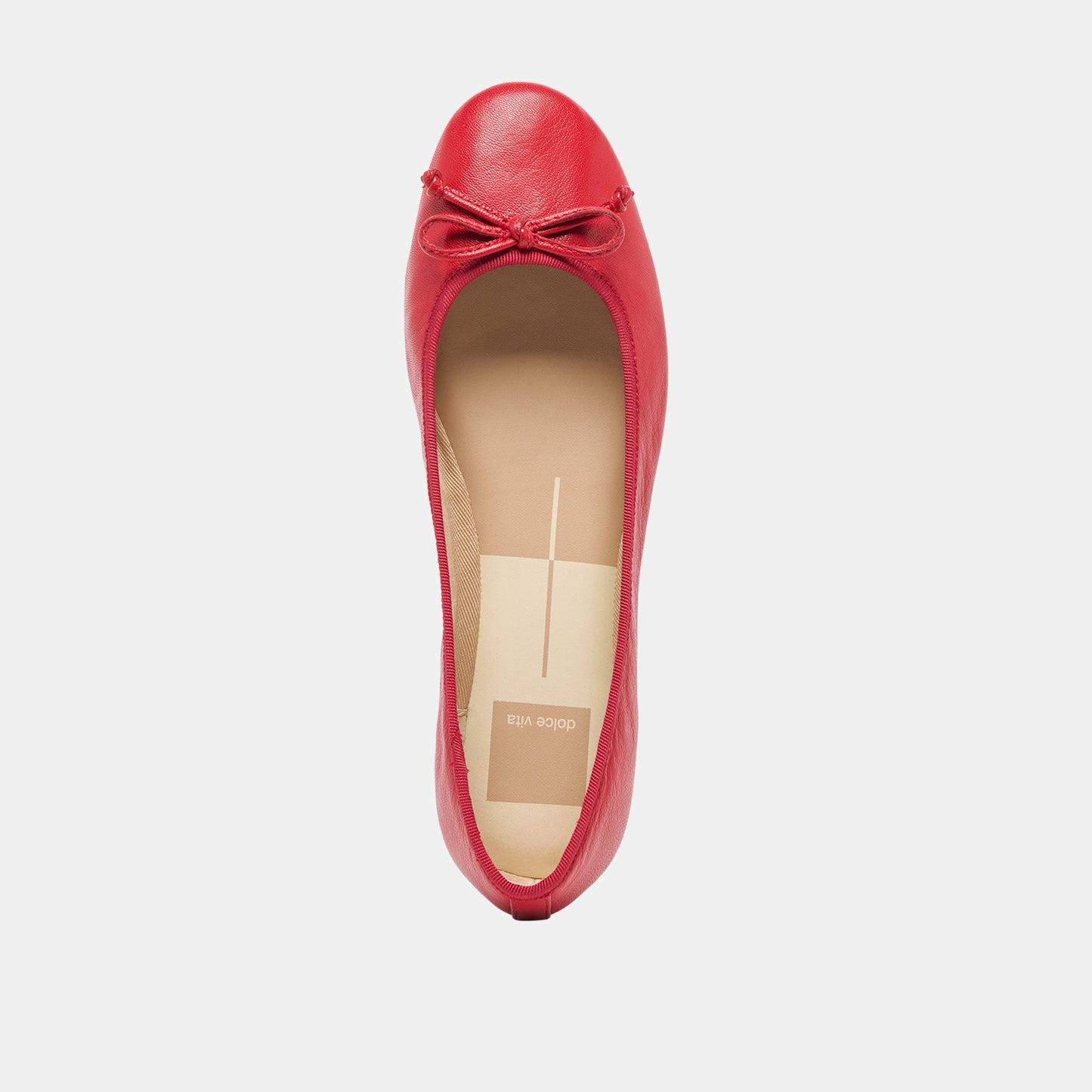 Ritla Cherry Leather Ballet Flats Dolce Vita