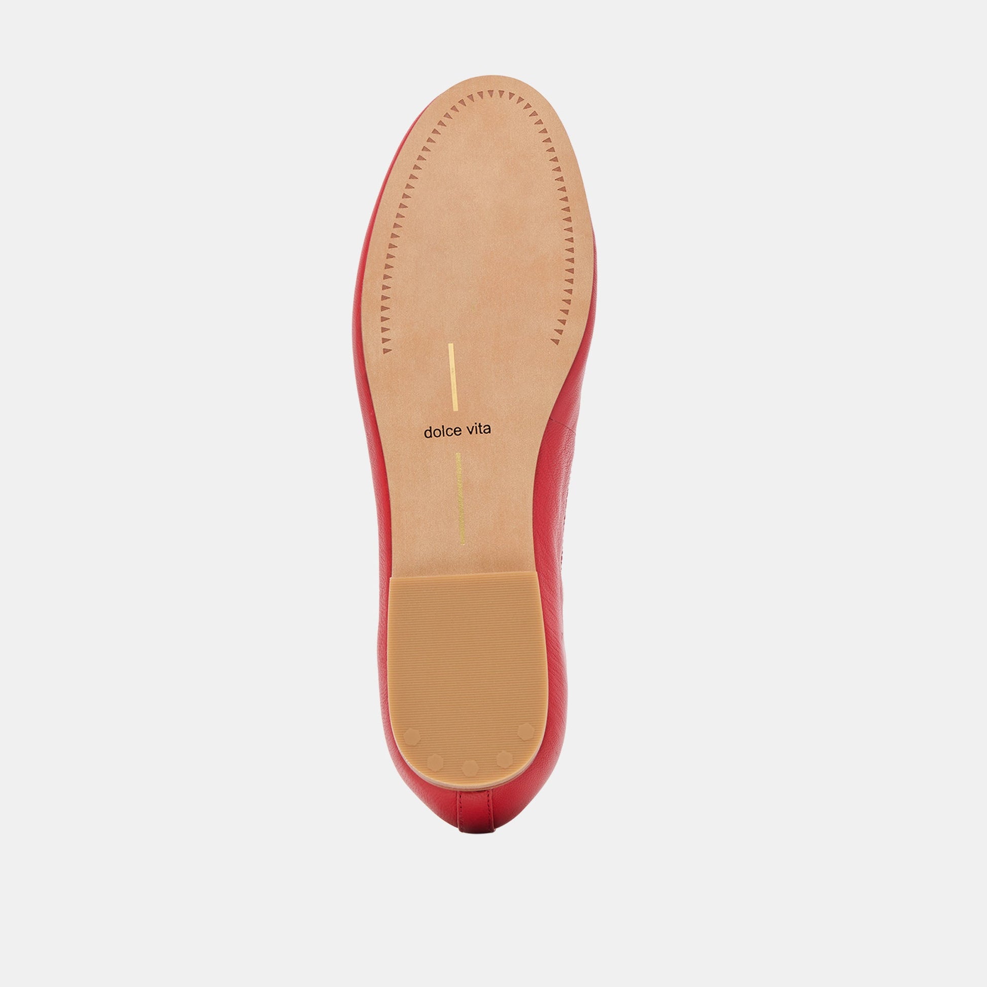 Ritla Cherry Leather Ballet Flats Dolce Vita