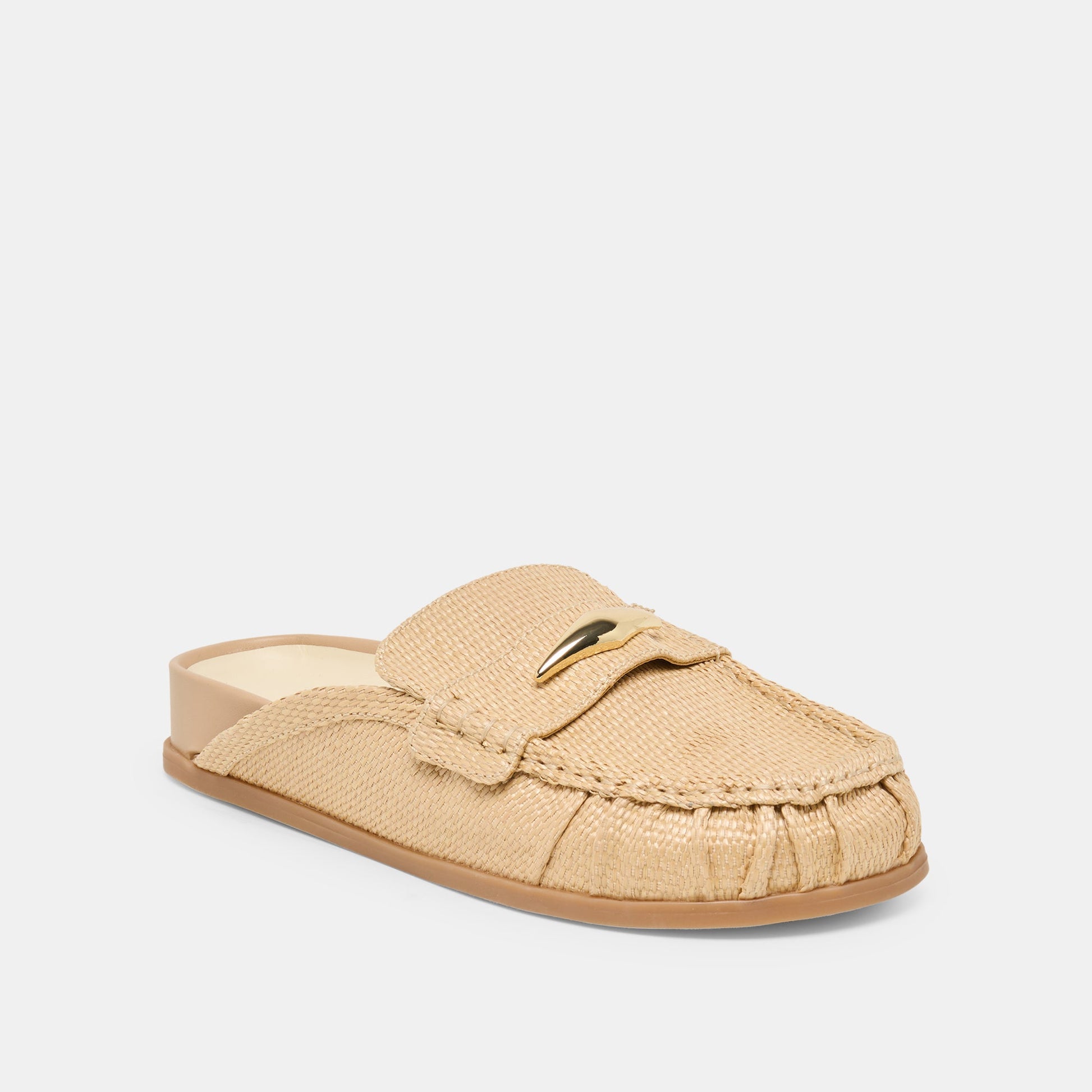 Jodero Lt Natural Raffia Flats Dolce Vita