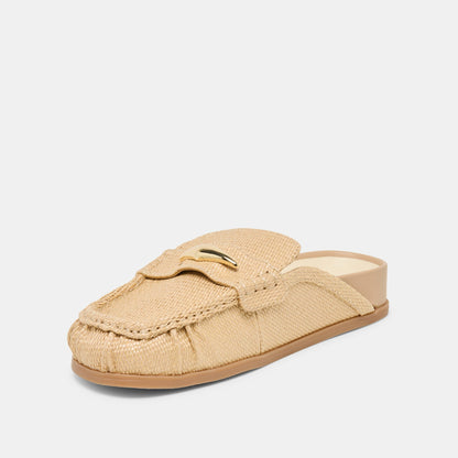 Jodero Lt Natural Raffia Flats Dolce Vita