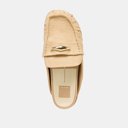 Jodero Lt Natural Raffia Flats Dolce Vita