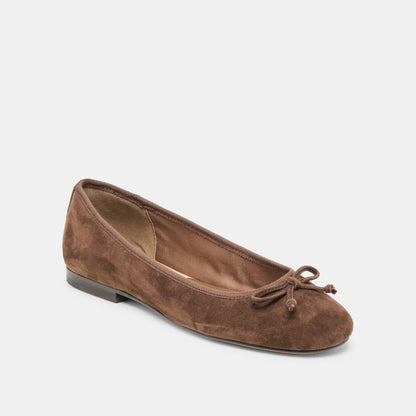 Ritla Dk Brown Suede Ballet Flats Dolce Vita