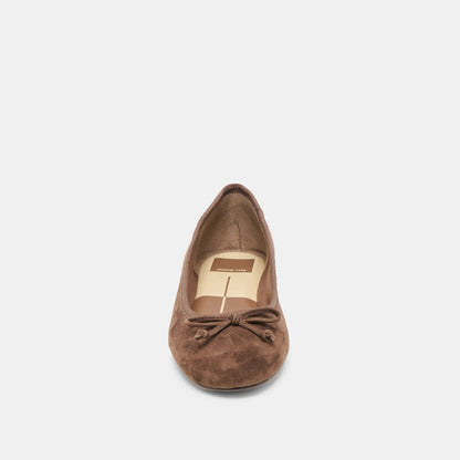 Ritla Dk Brown Suede Ballet Flats Dolce Vita