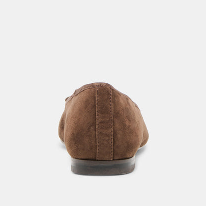 Ritla Dk Brown Suede Ballet Flats Dolce Vita