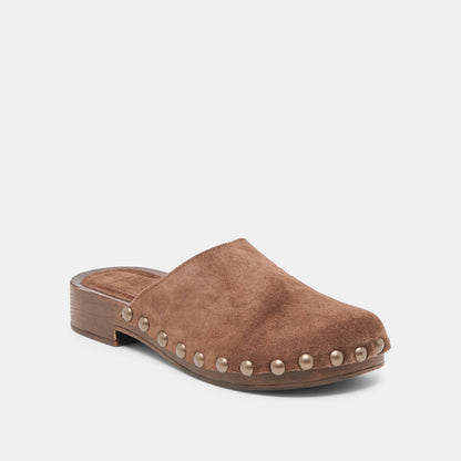 Alanis Brown Suede Flats Dolce Vita
