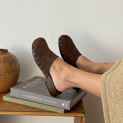 Alanis Brown Suede Flats Dolce Vita