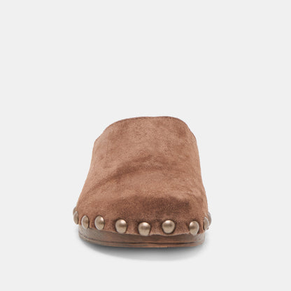 Alanis Brown Suede Flats Dolce Vita