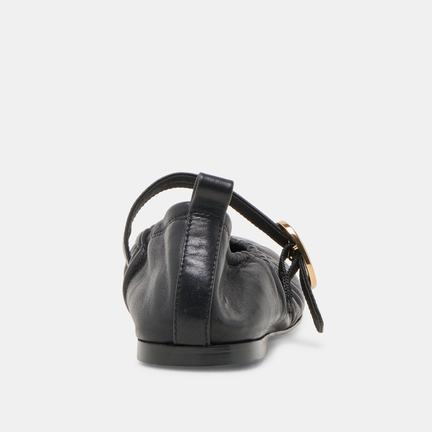 Caely Black Leather Ballet Flats Dolce Vita