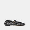 BLACK WOVEN LEATHER