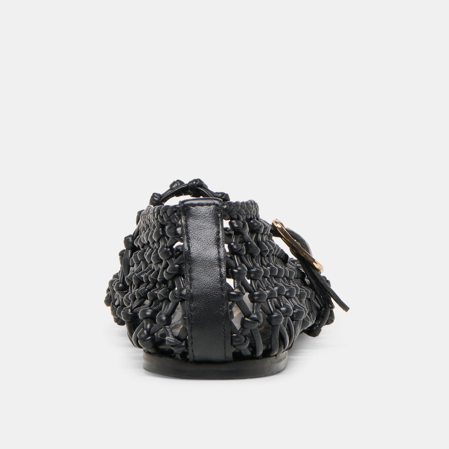 Clair Black Woven Leather Ballet Flats Dolce Vita