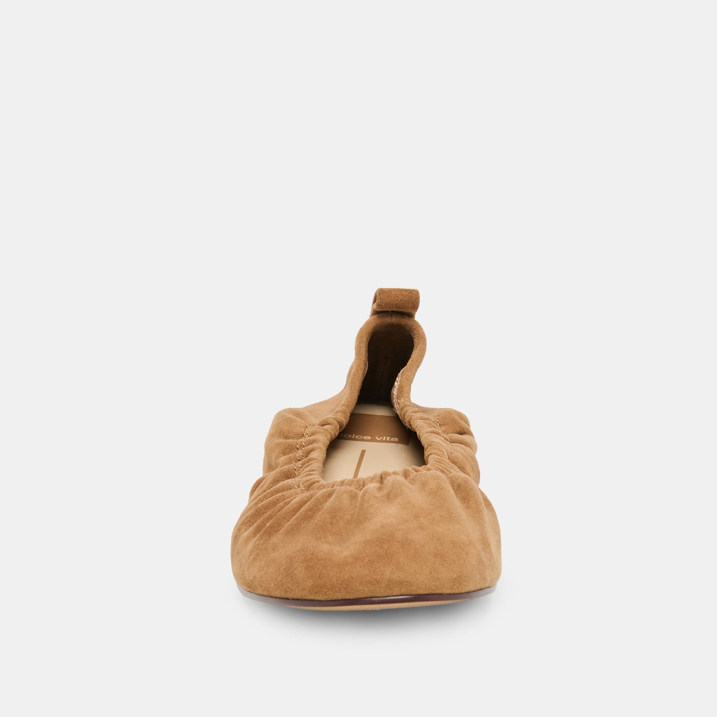 Conrad Lt Brown Suede Ballet Flats Dolce Vita