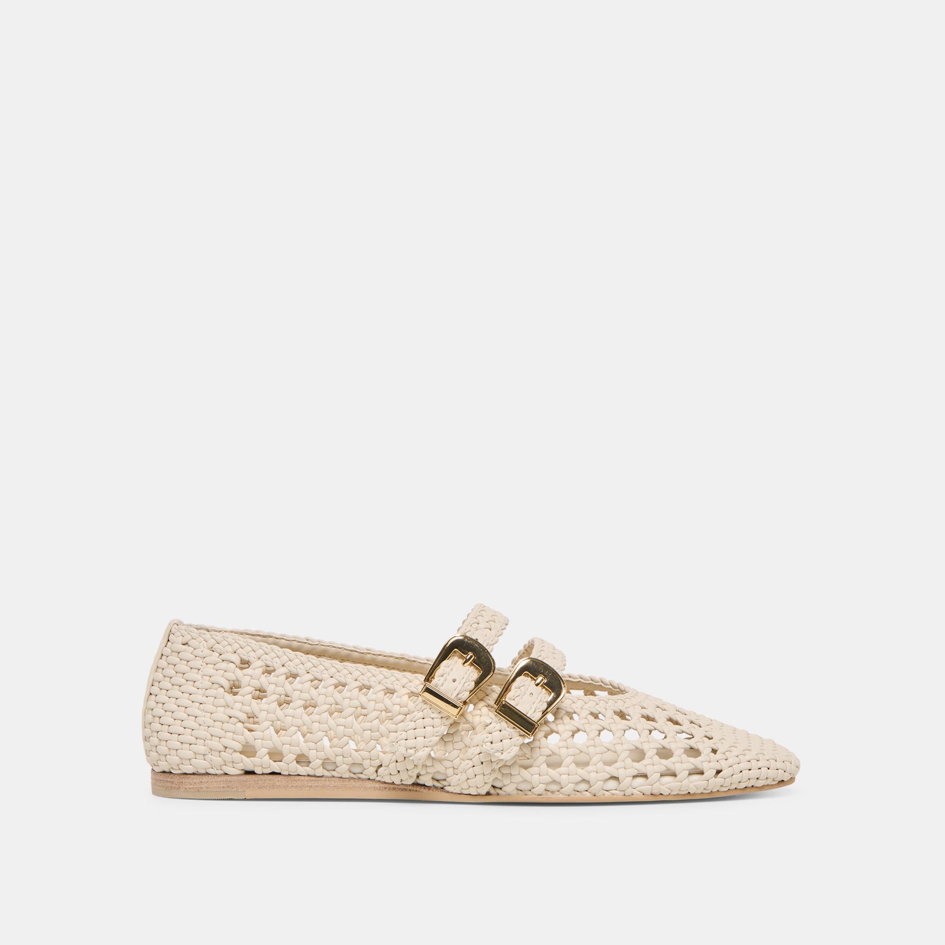Baylee Creme Woven Stella Ballet Flats Dolce Vita