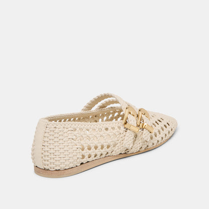 Baylee Creme Woven Stella Ballet Flats Dolce Vita