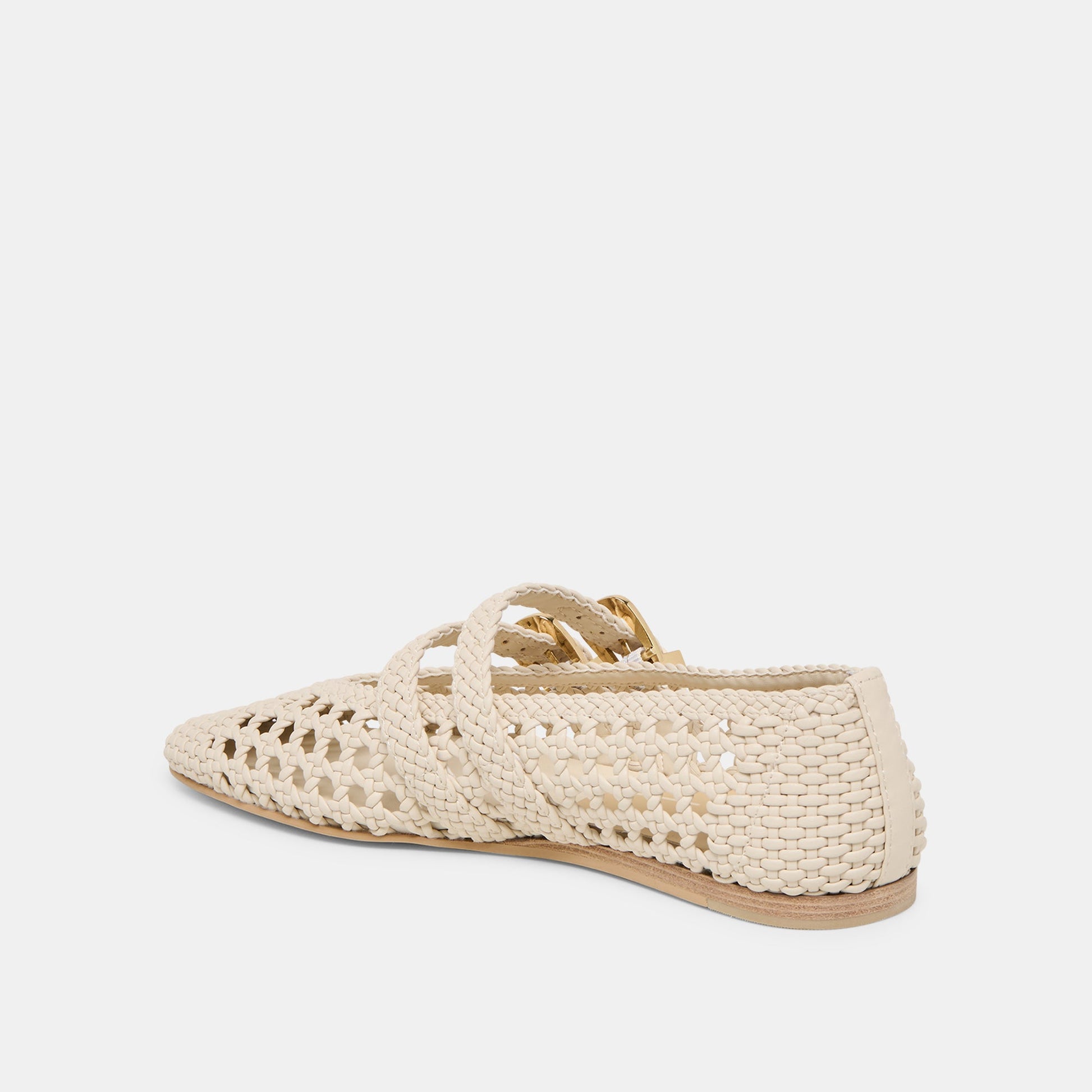 Baylee Creme Woven Stella Ballet Flats Dolce Vita
