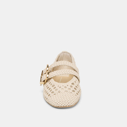Baylee Creme Woven Stella Ballet Flats Dolce Vita