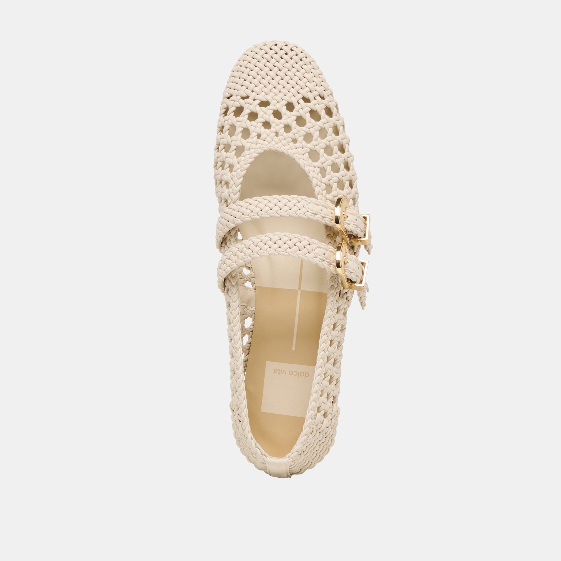 Baylee Creme Woven Stella Ballet Flats Dolce Vita