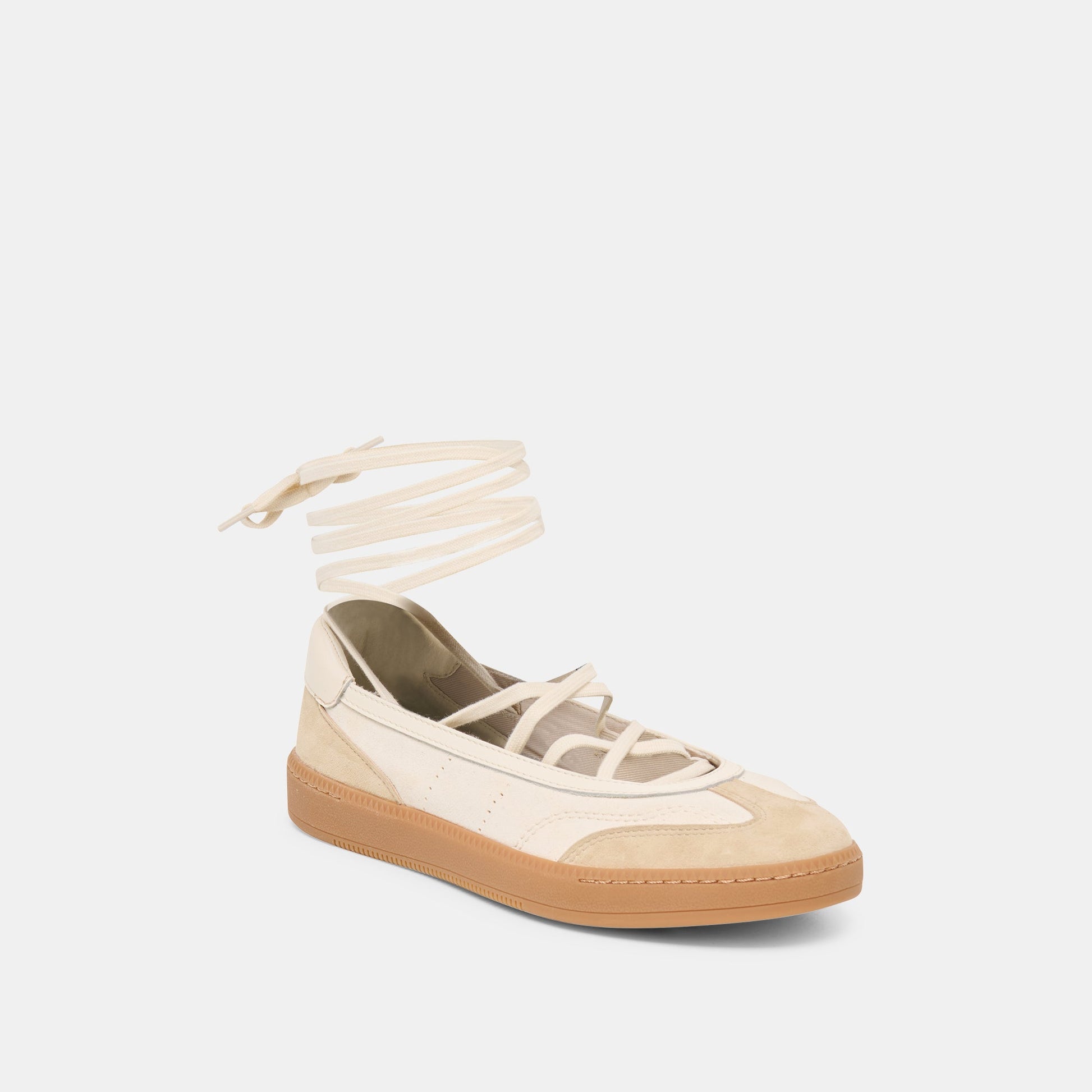 Nyomie Ivory Multi Leather Sneakers Dolce Vita