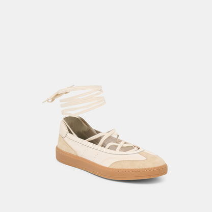 Nyomie Ivory Multi Leather Sneakers Dolce Vita