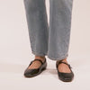 Reyes Black Leather Ballet Flats Dolce Vita
