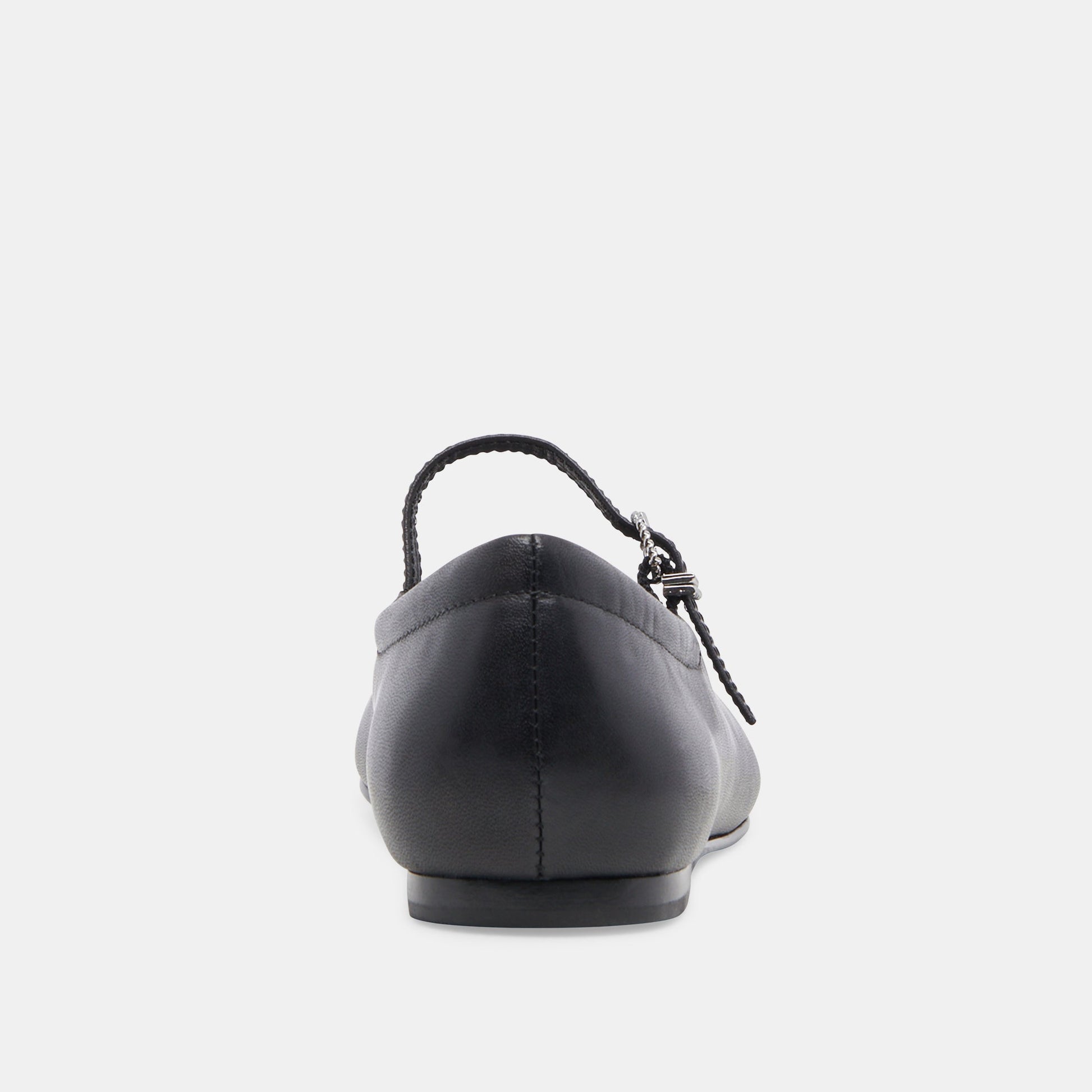 Reyes Black Leather Ballet Flats Dolce Vita