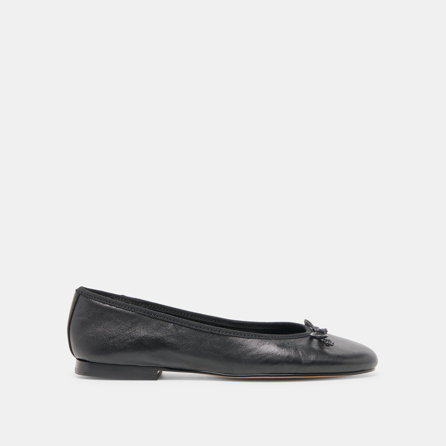 Ritla Black Leather Ballet Flats Dolce Vita