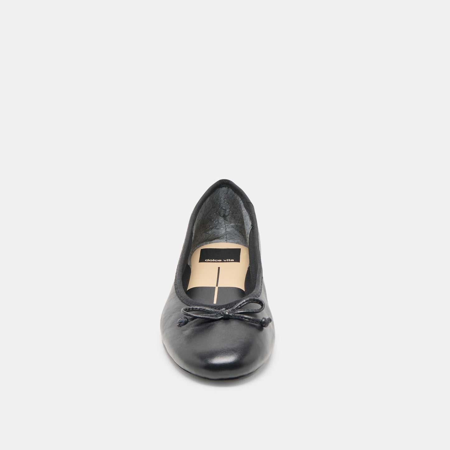 Ritla Black Leather Ballet Flats Dolce Vita
