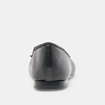 Ritla Black Leather Ballet Flats Dolce Vita