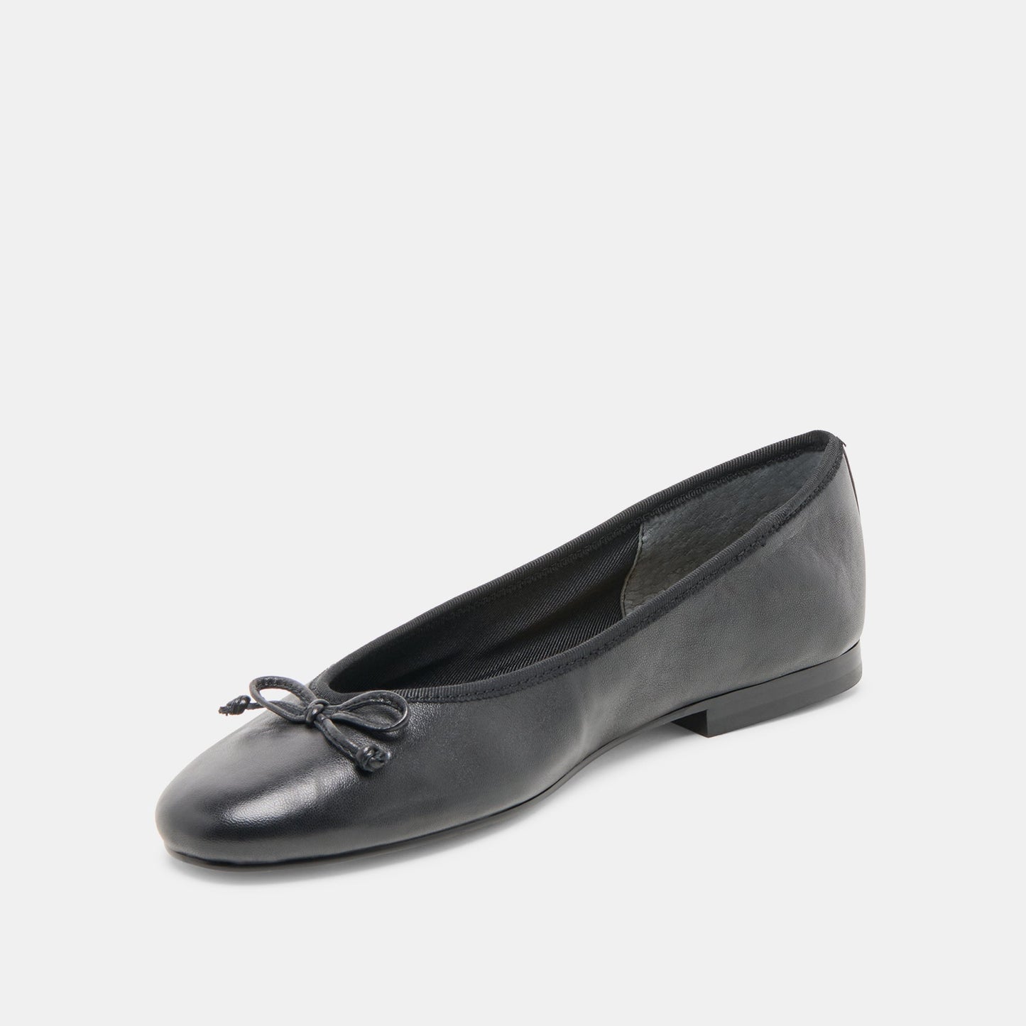 Ritla Black Leather Ballet Flats Dolce Vita