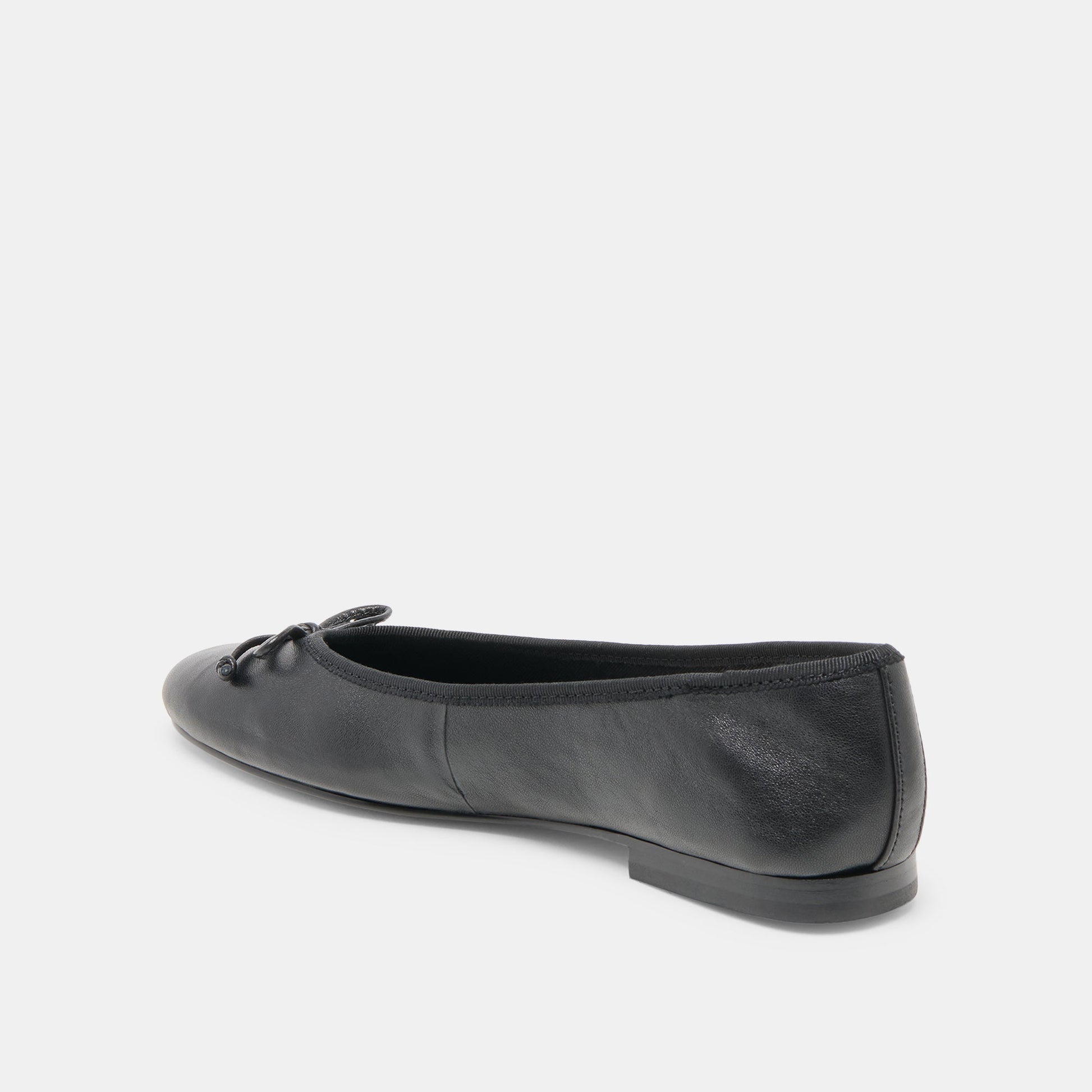 Ritla Black Leather Ballet Flats Dolce Vita