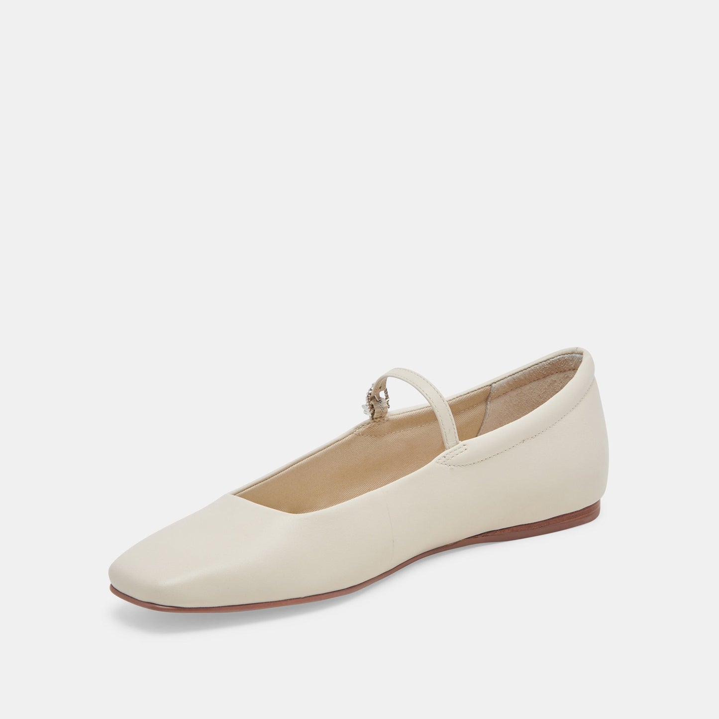 Reyes Ivory Leather Ballet Flats Dolce Vita