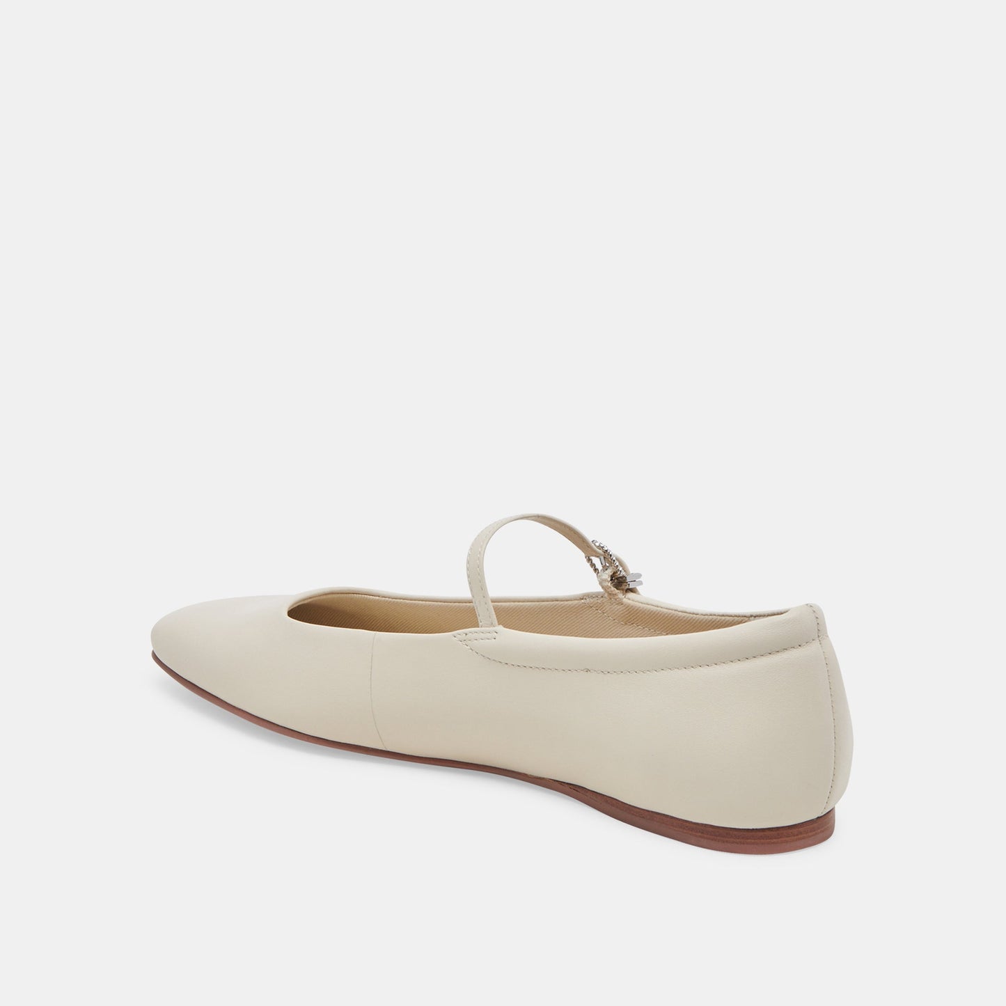 Reyes Ivory Leather Ballet Flats Dolce Vita