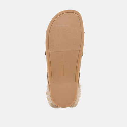 Jodero Plush Mushroom Suede Flats Dolce Vita