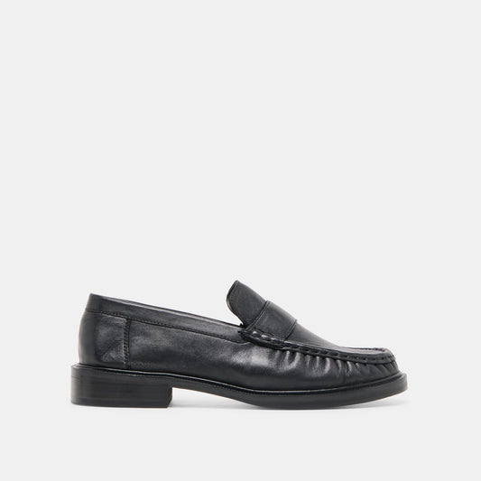 Bodi Black Leather Loafers Dolce Vita