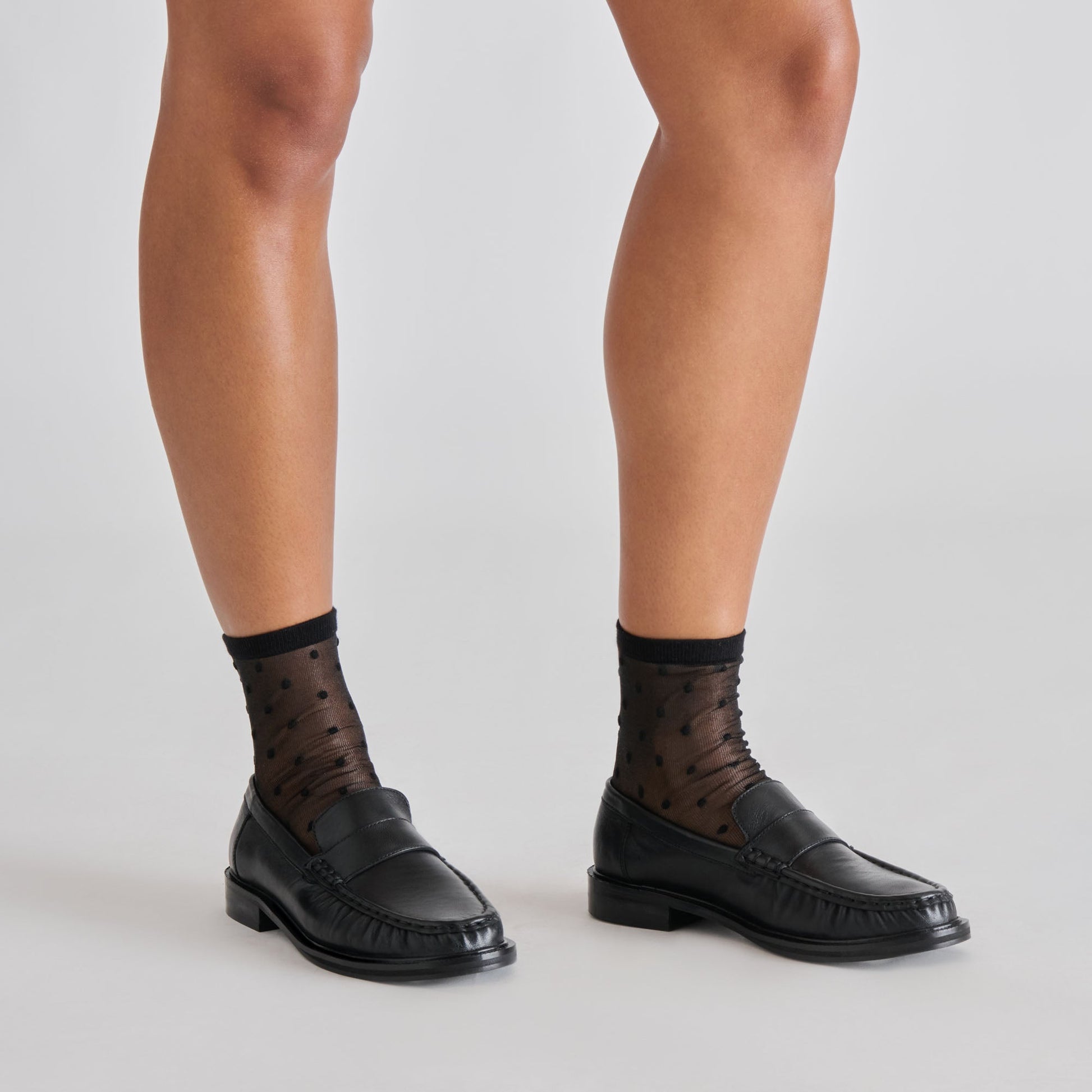 Bodi Black Leather Loafers Dolce Vita