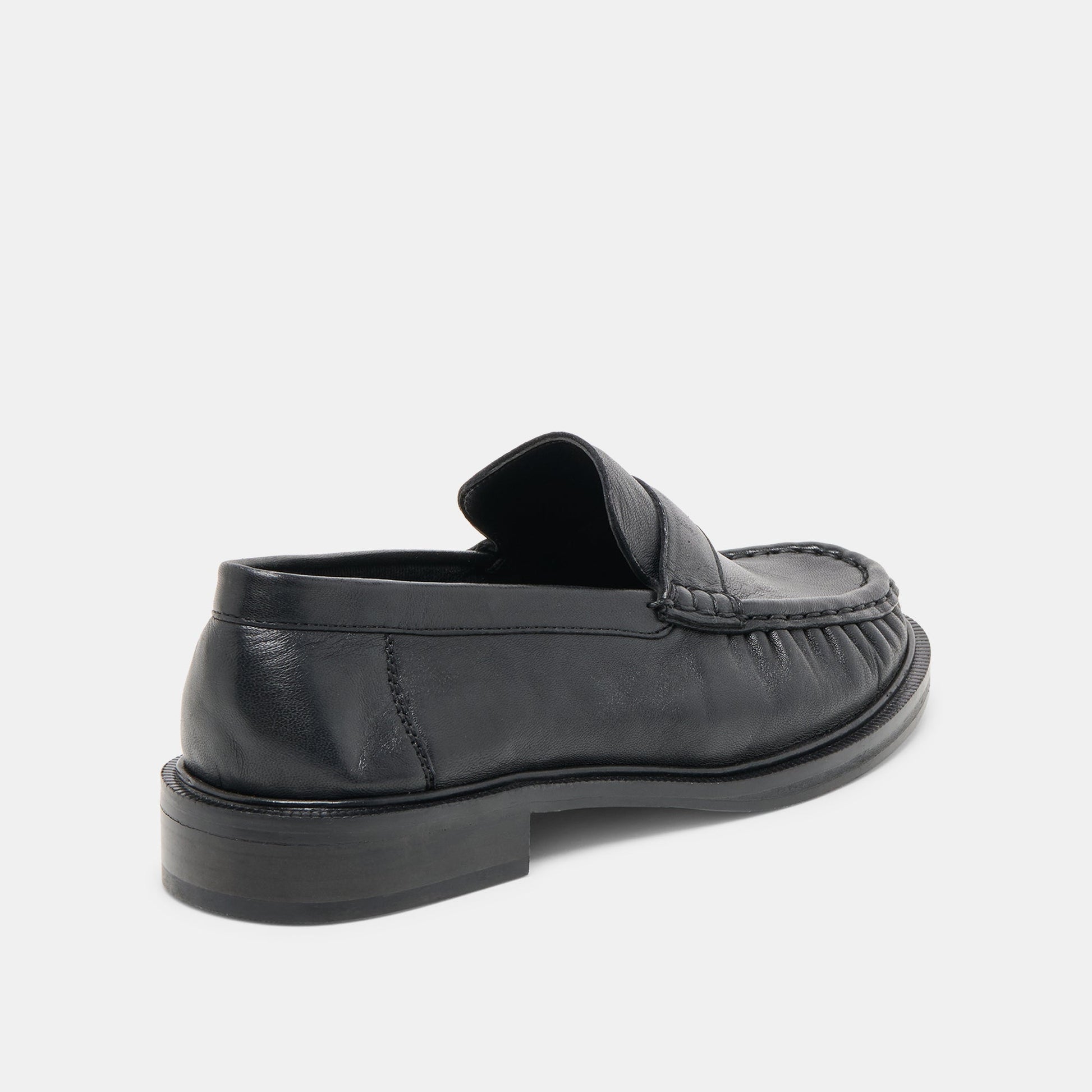 Bodi Black Leather Loafers Dolce Vita